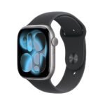 Apple Watch Series 11 GPS 46mm Space Grey Aluminium Case with Black Sport Band - Image 2