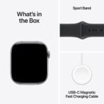 Apple Watch Series 11 GPS 46mm Space Grey Aluminium Case with Black Sport Band - Image 3