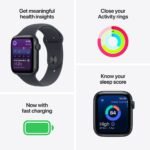 Apple Watch SE 3 GPS 44mm Midnight Aluminium Case with Midnight Sport Band - Image 3
