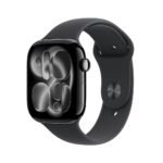 Apple Watch Series 11 GPS 46mm Jet Black Aluminium Case with Black Sport Band