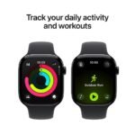 Apple Watch Series 11 GPS 46mm Jet Black Aluminium Case with Black Sport Band - Image 3