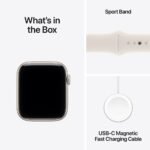 Apple Watch SE 3 GPS 40mm Starlight Aluminium Case with Starlight Sport Band - Image 4
