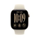 Apple Watch Series 12 GPS 42mm Light Gold Aluminium Case with Sand Sport Band - S/M - Image 2
