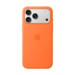 iPhone 17 Pro Max Silicone Case with MagSafe, Orange